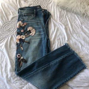 Embroidered jeans!